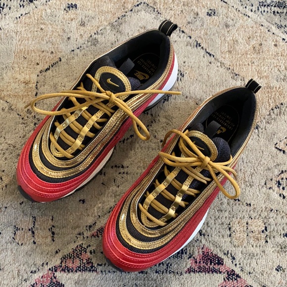 Nike Air Max 97 'Gold Sequin' Sneakers - Picture 2 of 11